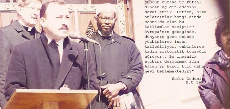 Sefer Ozdemir Boston Universitesi Bosnia, Bosna protestosu